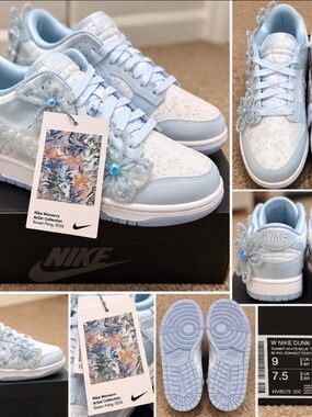 Nike x Susan Fang Dunk Low Artist Collection Women’s Size 9 – NEW – HV8575-100